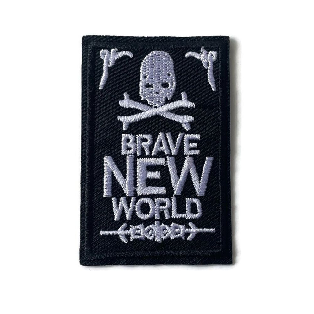 Brave New World Embroidered Patch